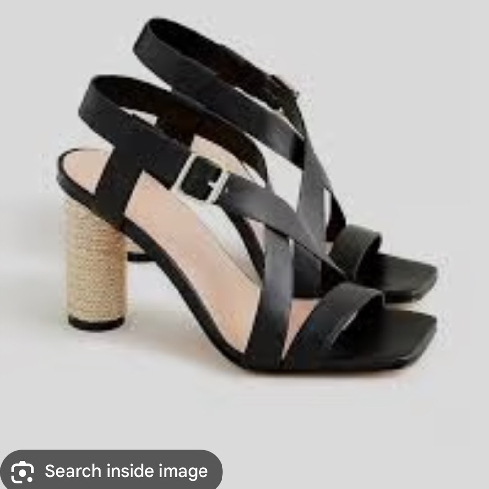 Jcrew sandals with rope heel